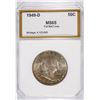Image 1 : 1949-D FRANKLIN HALF DOLLAR, PCI GRADED GEM BU FBL