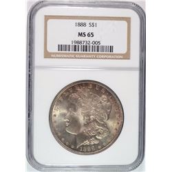1888 MORGAN DOLLAR NGC MS-65