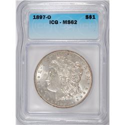1897-O MORGAN DOLLAR ICG MS-62