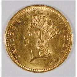 1862 TYPE 3 $1 GOLD CH BU