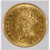 Image 1 : 1862 TYPE 3 $1 GOLD CH BU