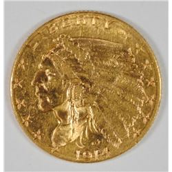 1914-D $2.5 GOLD INDIAN BU