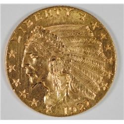 1927 $2.5 GOLD INDIAN BU