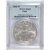 Image 1 : 2006-W ( BURNISHED ) AMERICAN SILVER EAGLE, PCGS MS-69