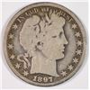 Image 1 : 1897-O BARBER HALF DOLLAR, AG/G  KEY DATE
