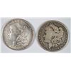 Image 1 : 1880-O GOOD, & 1900 AU CLEANED MORGAN DOLLARS