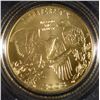 Image 1 : Uncirculated 2008 Gold Bald Eagle Commemorative Coin Five Dollar Coin AGW 0.2419