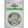 Image 1 : 1987 AMERICAN SILVER EAGLE, PCSS PERFECT GEM BU