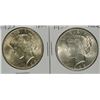 Image 1 : 2 - 1923 PEACE SILVER DOLLAR BU