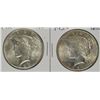 Image 1 : 1923-D AU & 1924 BU PEACE DOLLARS
