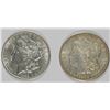 Image 1 : 1900 & 1889 MORGAN SILVER DOLLARS - BOTH AU