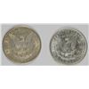 Image 2 : 1900 & 1889 MORGAN SILVER DOLLARS - BOTH AU