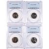Image 1 : LOT OF (4) 1963 JEFFERSON NICKELS PCGS PR 68