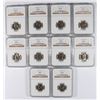 Image 1 : LOT OF ( 10 ) 1965 SMS JEFFERSON NICKELS, NGC MS-66