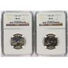 Image 1 : ( 2 ) 1960 WASHINGTON QUARTERS, NGC MS-65