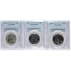 Image 1 : ( 3 ) 1963 FRANKLIN HALF DOLLARS, PCGS PR-66
