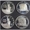 Image 1 : ( 4 ) PROOF U.S. COMMEM DOLLARS COINS ONLY: 2-1986 LIBERTY & 2-1987 CONSTITUTION