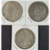Image 1 : 3 CIRCULATED MORGAN DOLLARS: ( 2 ) 1879-O & ( 1 )  1891-S