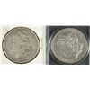 Image 1 : 1891-S AU & 1901-S VG MORGAN DOLLARS