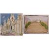 Image 1 : Bosco (20th Century) French, THE CATHEDRAL, oil painting on canvas, 24 x 24", signed upper left...