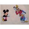 Image 1 : Walt Disney Company, MICKEY MOUSE, DONALD DUCK & GOOFY, animation cel, 8 3/4 x 12", framed. Sta...