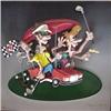 Image 1 : Roark Gourley (20th Century) American, GOLFERS, mixed media cast resin multiple, numbered editi...