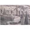 Image 1 : Winslow Homer (1836-1910) American, THE MORNING BELL, woodcut engraving from Harper's Weekly De...