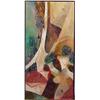 Image 1 : Koichi Kawana (20th Century) Japanese, UNTITLED, collage on paper, 40 x 20", signed lower right...