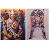 Image 1 : J. F. Scott (20th Century) American, COWBOY, 1982, acrylic painting on canvas, 40 x 30", signed...