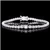 Image 1 : ^18k White Gold 3.00ct Diamond Bracelet