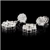 Image 2 : 14K White Gold 3.13ctw Diamond Earrings