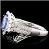Image 3 : 18K Gold 2.26ct Tanzanite & 0.71ctw Diamond Ring