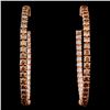 Image 2 : 14K Rose Gold 2.05ctw Fancy Color Diamond Earrings