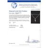 Image 3 : 14K White Gold  2.82ct Lariat Style Diamond Neckla