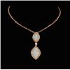 Image 2 : 14K Rose Gold 1.29ctw Fancy Color Diamond Pendant