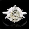 Image 1 : 18K White Gold 5.04ct Solitaire Diamond Ring