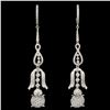 Image 1 : 14K Gold 1.67ctw Diamond Earrings
