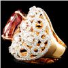 Image 3 : 18K Gold 17.17ct Tourmaline & 2.55ctw Diamond Ring