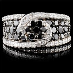 14K White Gold 2.82ctw Fancy Diamond Ring