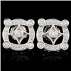 Image 1 : 18K Gold 0.71ctw Diamond Earrings
