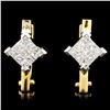 Image 1 : 18K Gold 1.00ctw Diamond Earrings