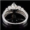 Image 3 : 18K White Gold 1.74ctw Diamond Ring