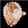 Image 2 : 14K Gold 8.50ct Morganite & 0.86ctw Diamond Ring