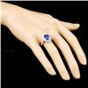 Image 3 : 18K Gold 3.91ct Tanzanite & 1.07ctw Diamond Ring