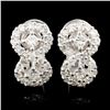Image 1 : 18K Gold 1.63ctw Diamond Earrings