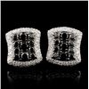 Image 1 : 14K White Gold 1.47ctw Fancy Color Diamond Earring