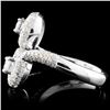 Image 3 : 14K White Gold 1.19ctw Diamond Ring
