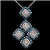 Image 1 : 14K White Gold 1.88ctw Fancy Color Diamond Pendant