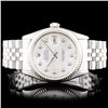 Image 1 : Rolex SS DateJust 36mm Diamond Wristwatch