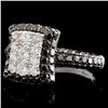 Image 2 : 14K White Gold 1.60ctw Fancy Color Diamond Ring